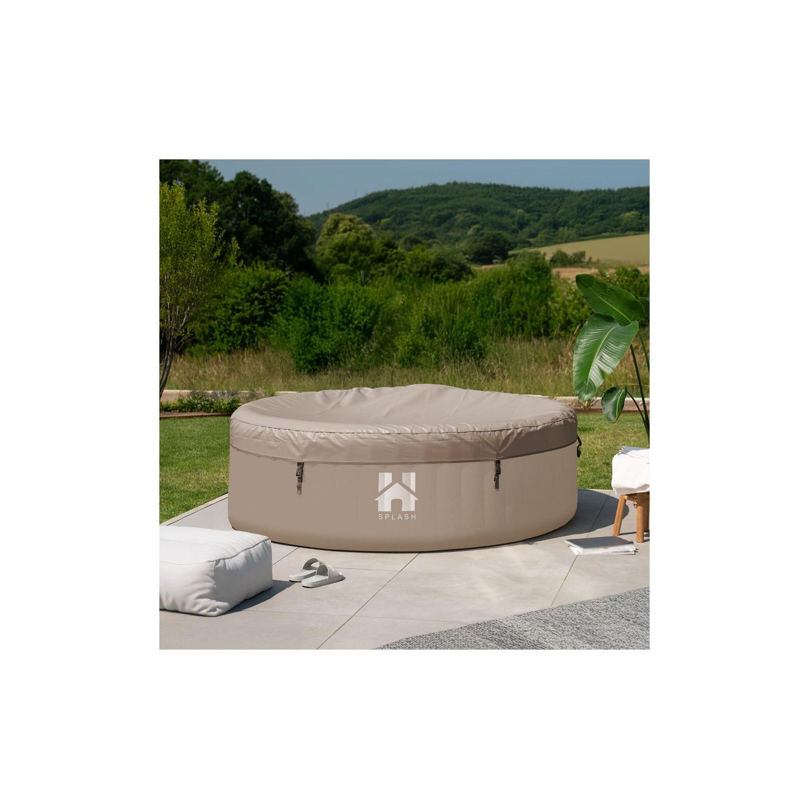 HOME DELUXE Whirlpool Abdeckung CAPE SPLASH - Beige