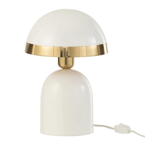 J-Line Tafellamp Goud en Wit van Metaal