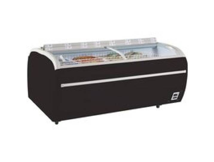 Réfrigérateur congélateur de supermarché noir TWIN 220B-CF - Tefcold