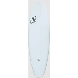 TwinsBros Mr. Freaky Future Surfboard white Gr. 6'4