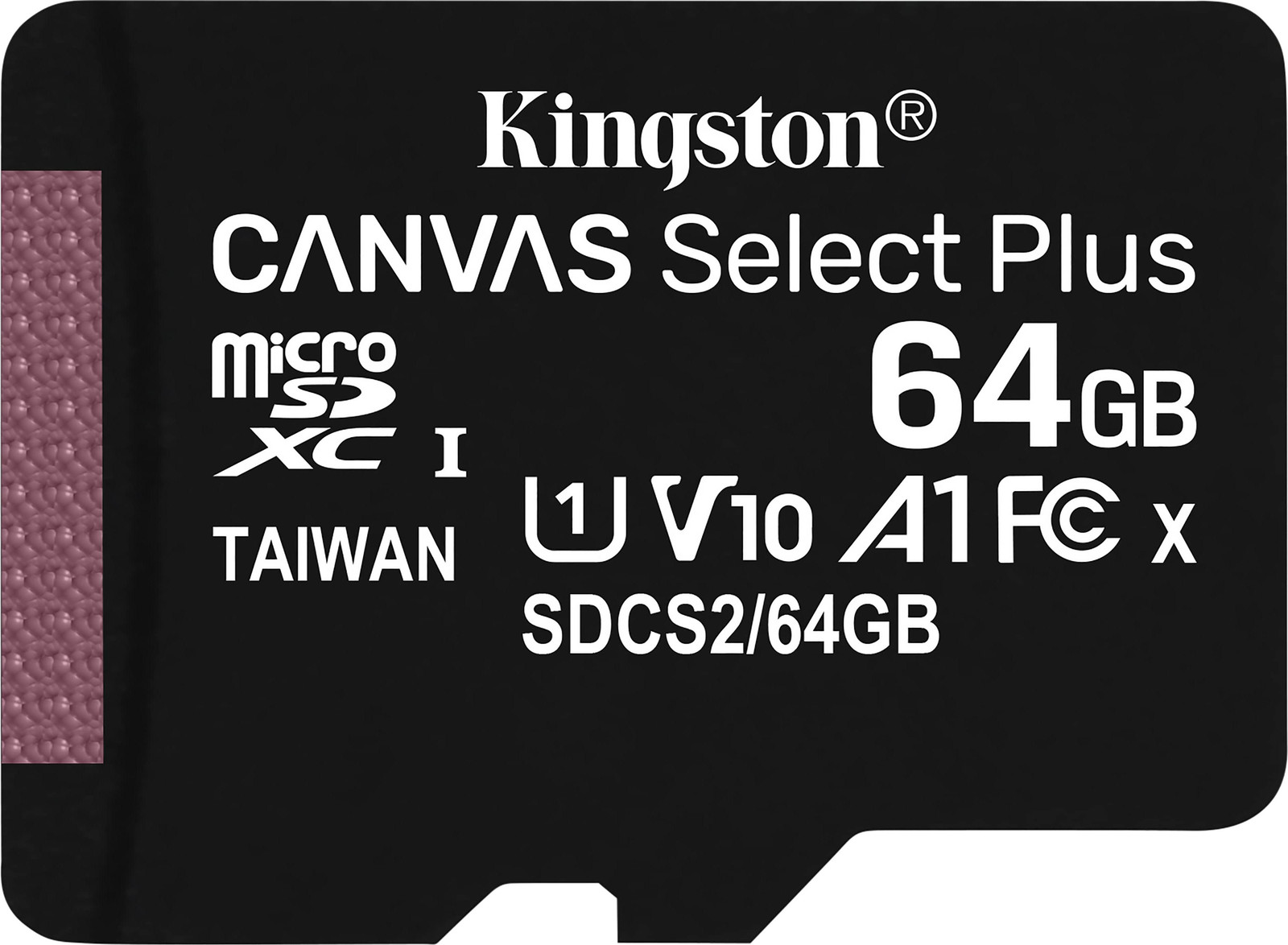 Kingston SDXC Canvas+ MicroSD-kaart, 64GB, Class10