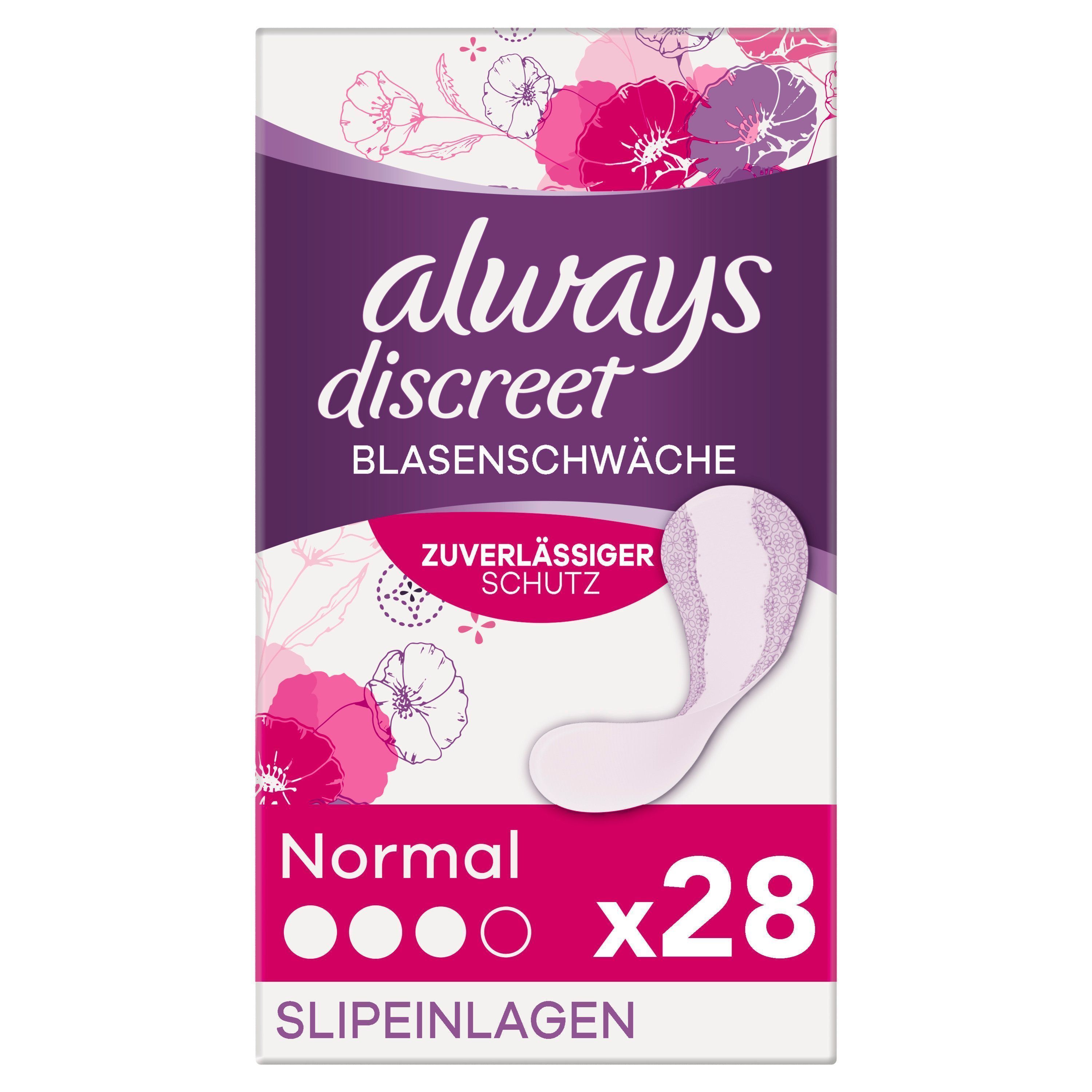 Always discreet Inkontinenz Liner Slipeinlagen 28 St Binden