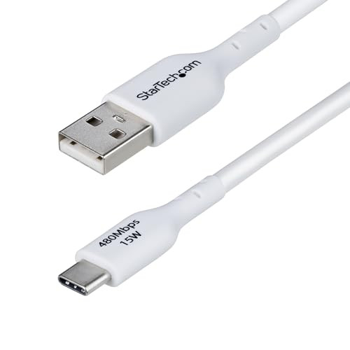 StarTech USB-A naar USB-C laadkabel, 3m, Wit (USB2AC3MNCWHE)