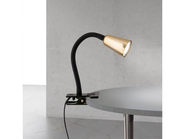 ORION Klemmleuchte Dotty, messing / gold, für Wohn- / Esszimmer, Metall, Modern, Klemmleuchte