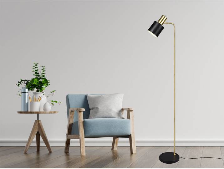 Trio - Stehlampe ADAM - Schwarz - 0x0x153.5 cm