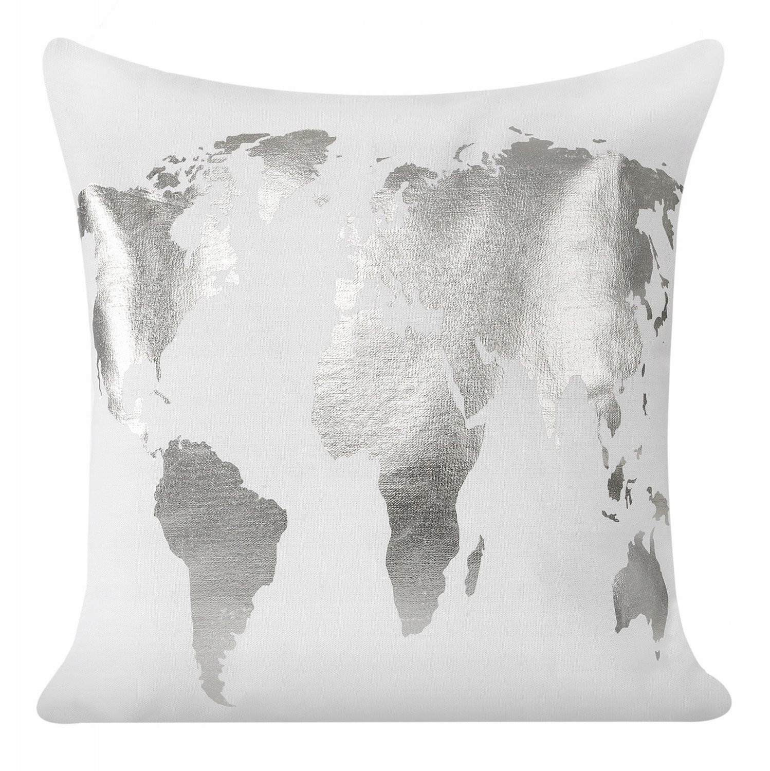 Eurofirany Verna Decoratieve Kussensloop Wit/Zilver 40x40 cm