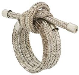 Saro Lifestyle Table Napkin Rings With Knotted Rope Design (Set of 4)
