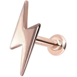 14 Karat Gold Labret mit Push Fit BLITZ