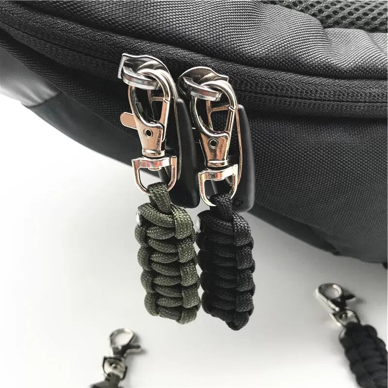 INF Porte-clés en paracorde de nylon tressé - Outil de survie d'urgence pour l'extérieur