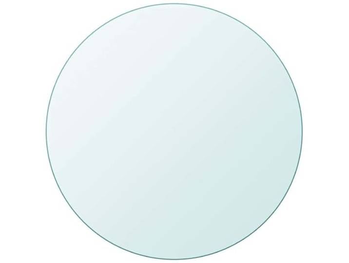 POUFGDR Runde Tischplatte aus Hartglas, 900 mm Schutz für Esstisch, Garten, einfaches Design, einfache Reinigung