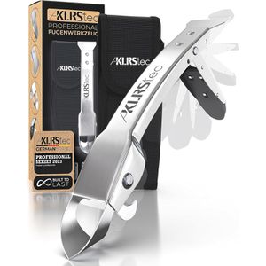 KLRStec Fugenmesser 5S-1NE2-7GIT, Set 6-teilig, mit Fugenglätter & 5 Adapter, aus Edelstahl, für Silikonfugen