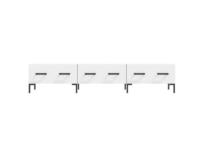 Maison Soldes Meuble TV - Armoire de Télévision - console de jeu blanc 150x36x30cm bois d'ingénierie Moderne393338