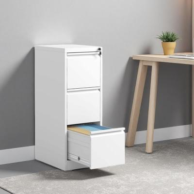 VIVIADORE 3 Drawer Metal Vertical File Cabinet with Lock,Full Extension Ball Bearing Drawers,Adjustable Hanging Rails