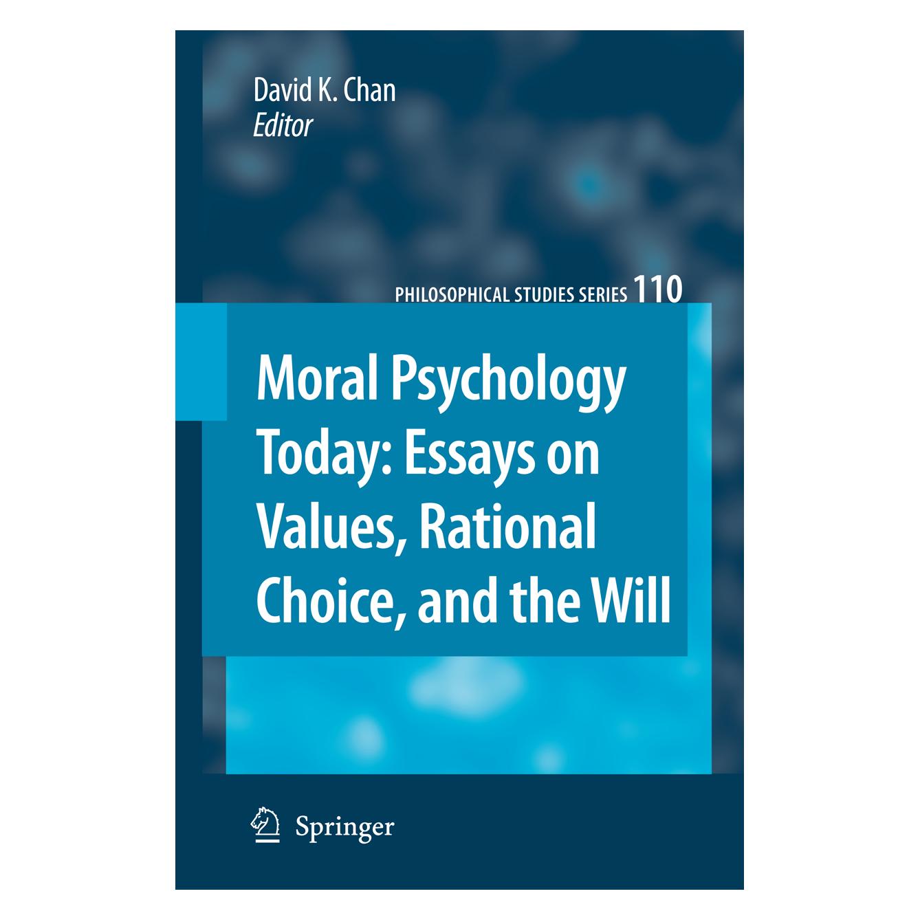 Springer Moral Psychology Today (Englisch, Softcover, David K. Chan) (55379090)