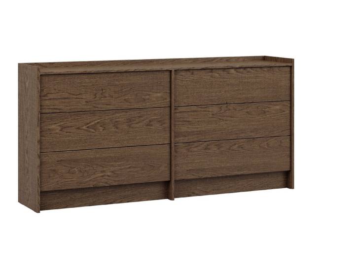 ROYAL24_MARKT Kommode Akari Modern – große 6-Schubladen Sideboard mit Push-to-Open System (Kommode, Premium - Akari), Beste – Elegant – Perfekt