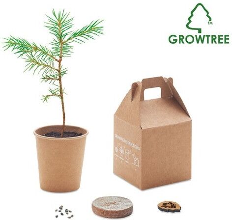 Set de graines personnalisé GROWTREE papier beige