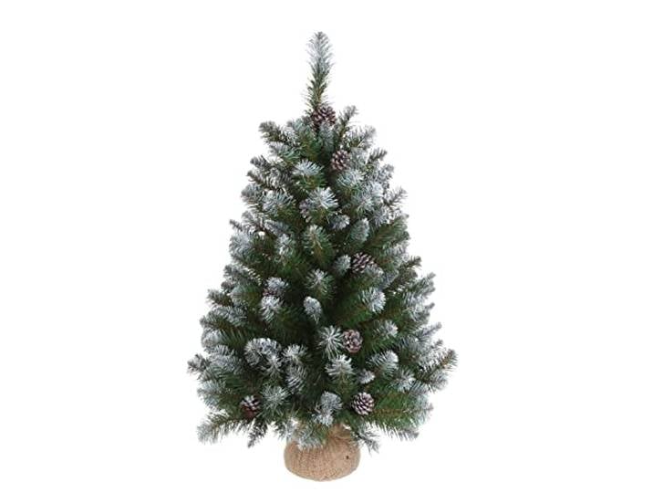 Triumph Tree Sapin de Noël Artificiel en Jute - Christmas Tree H90 x Ø71 cm - enneigé - Frosted Green