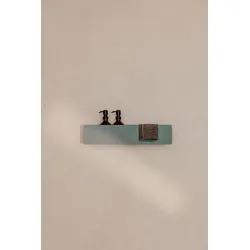Metallbude Duschablage Shea 50 - ohne Bohren Aluminium Green