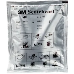 3M Scotchcast 40-C-B, Polyurethan-Kabelharz, 2-Komponenten GMG-System, Größe C, 370 ml, Großpackung