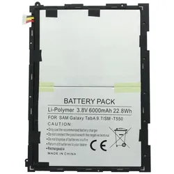 AccuCell Akku Samsung Galaxy Tab A 9.7, SM-P550, SM-T550, EB-BT550ABE, Smartphone Akku