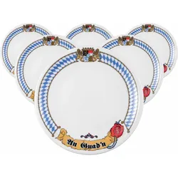FRÜHSTÜCKSTELLER Compact Bayern bunt ø 19 cm 6er Set