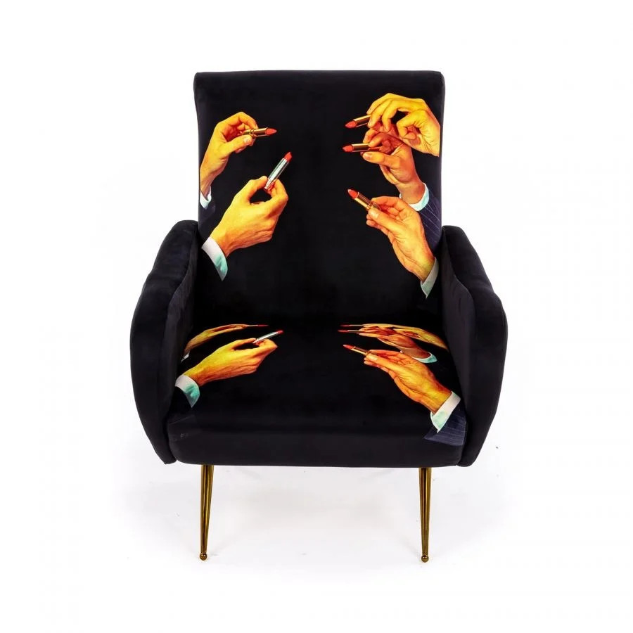 Seletti Lipstick armstoel zwart