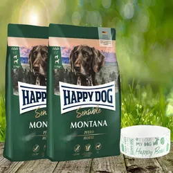 Happy Dog Supreme Montana 2 x 10 kg + Happy Dog Futternapf *geschenkt**