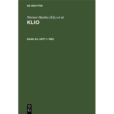 1982, Gebundene Ausgabe von , De Gruyter, 978-3-11-253417-5