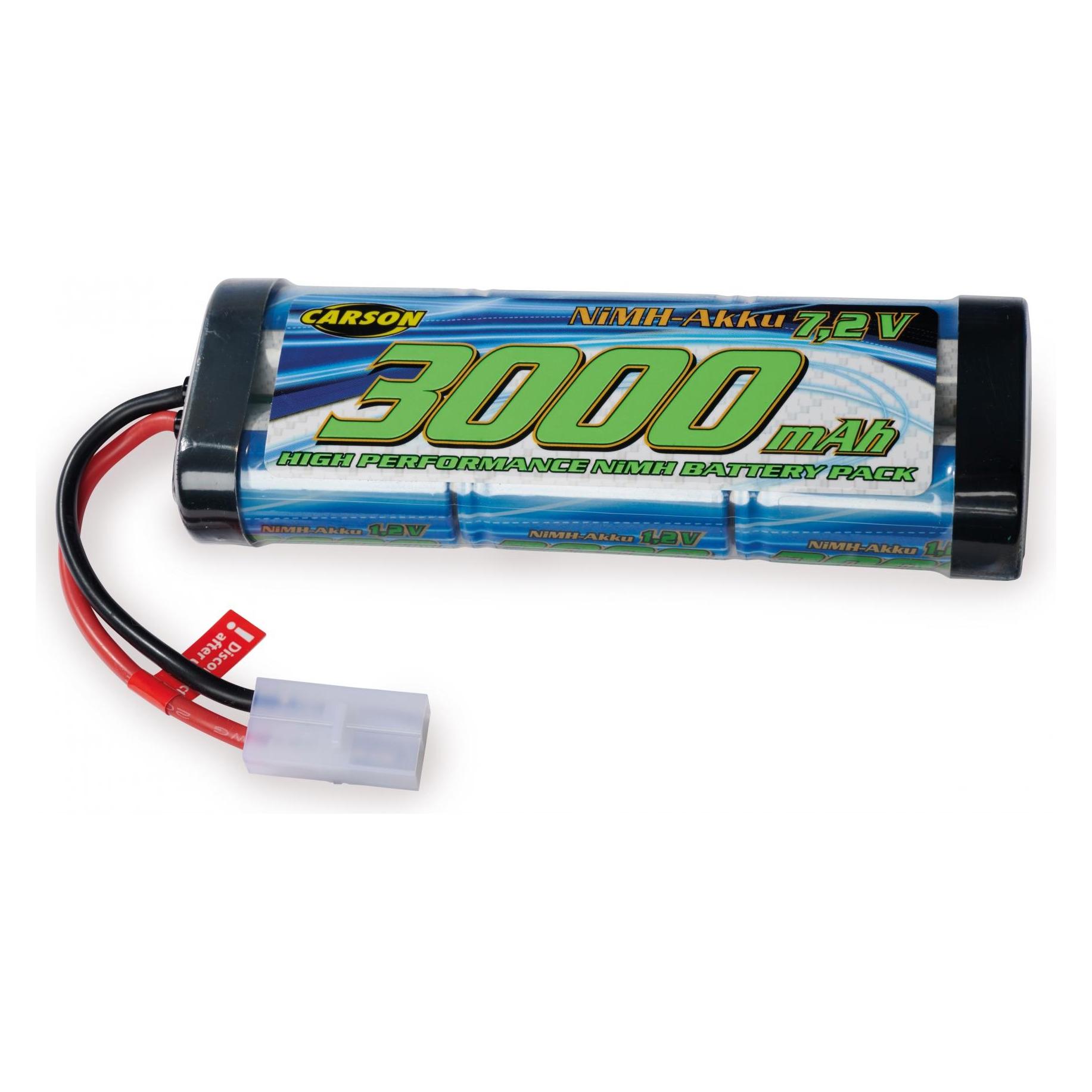 Carson 7,2V/3000mAh NiMH Race Akku TAM (3000 mAh, 7.20 V) (500608224)