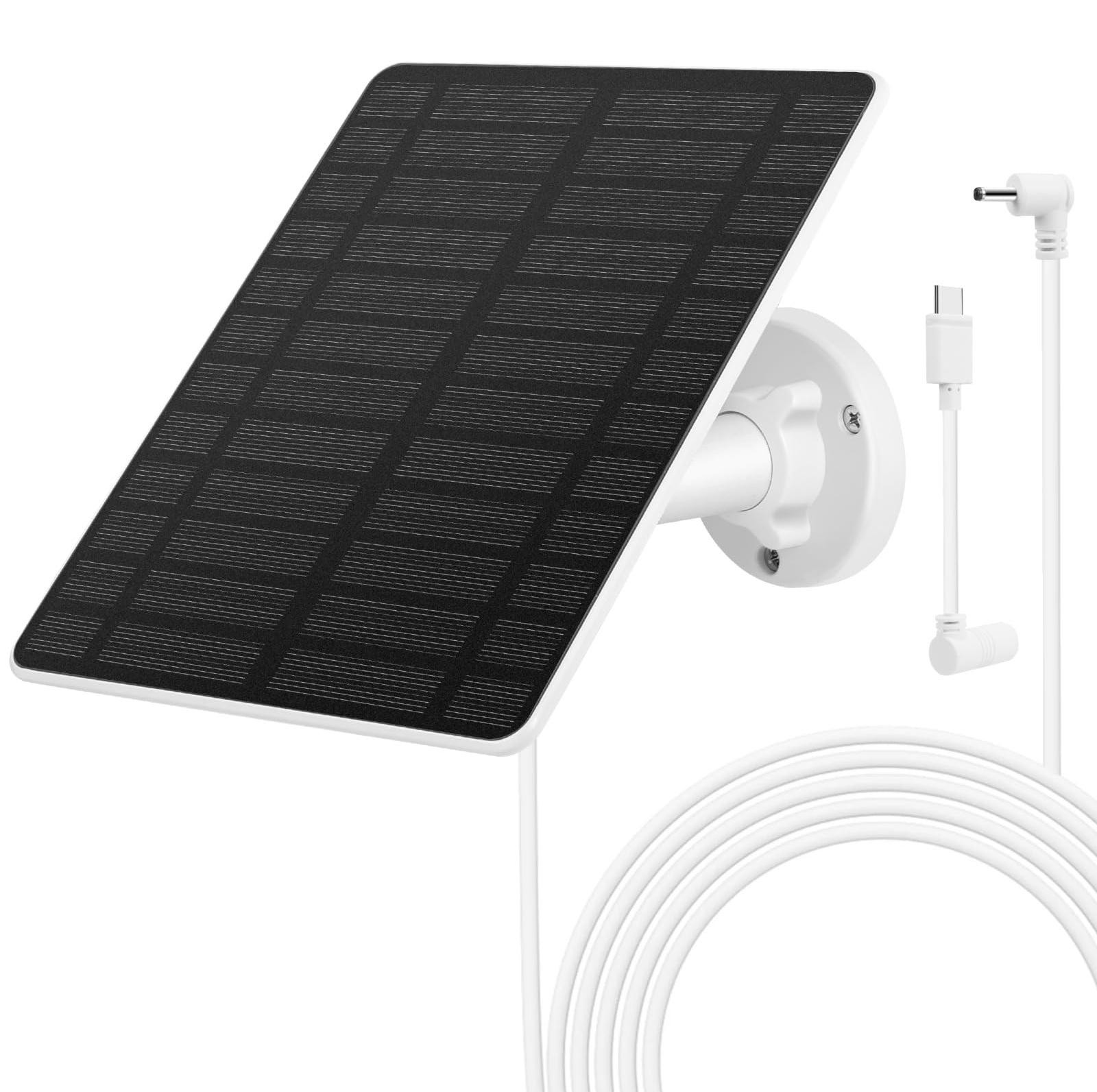 Dripio 5W zonnepaneel voor Ring-camera's, zwart, IP65-bescherming
