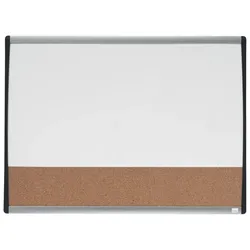 Nobo Kombitafel Aluminiumrahmen magnetisch/Kork 585x430mm kork/weiß.