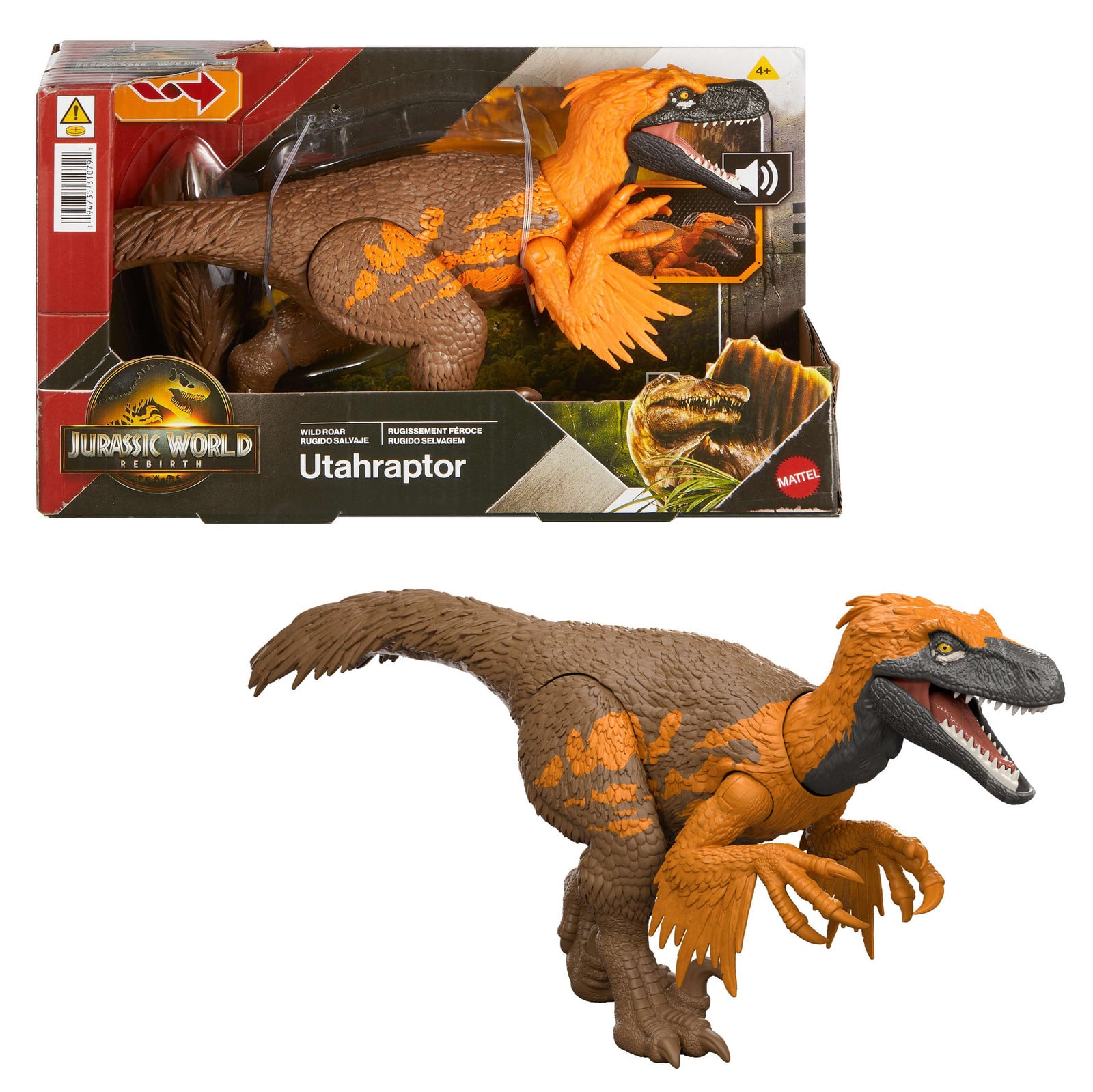 Mattel Jurassic World Wild Roar Utahraptor