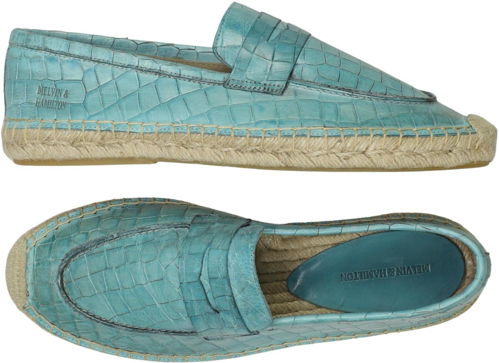 Melvin & Hamilton Damen Halbschuh, Türkis, Gr. EU 41, Leder - Second Hand