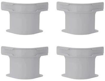 Uplift Essentials Heavy Duty Bed Sheet Corner Tightener Clips (4 Piece Set) grey