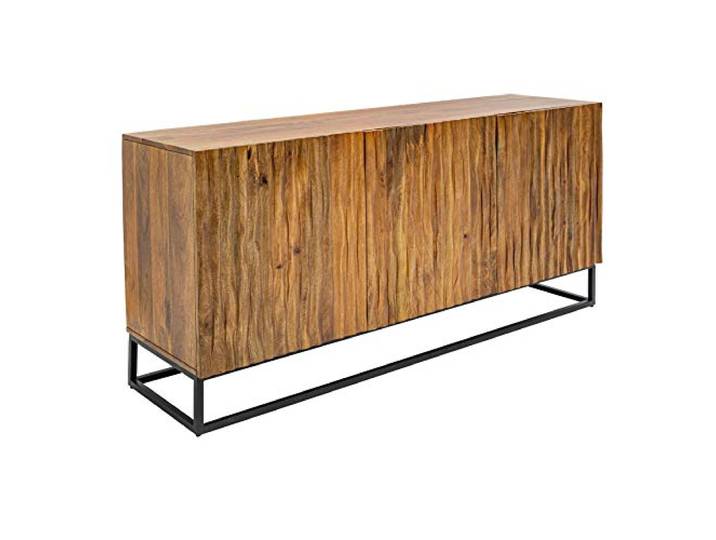 invicta INTERIOR Massives Sideboard Amazonas 160cm Mangoholz natürliches Front-Design Kommode Anrichte Holzkommode