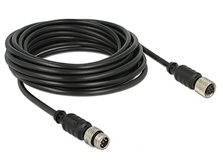 NAVILOCK Verlengkabel M8-stekker > M8-bus waterdicht 5 m voor M8 GNSS ontvanger