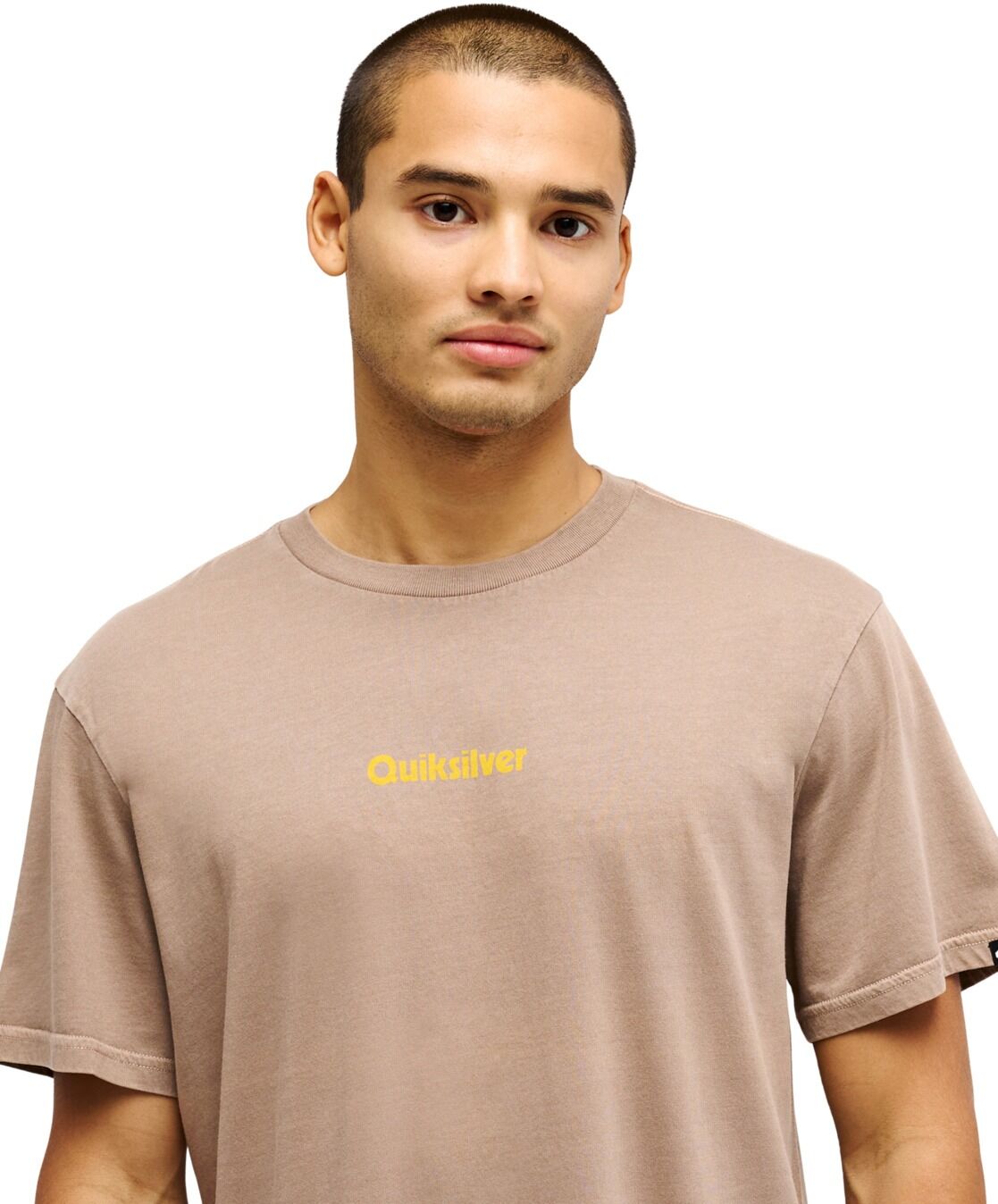 T-Shirt QUIKSILVER "Evo Rays", Herren, Gr. L, braun (pine bark), Obermaterial: 100% Baumwolle., Shirts T-Shirt