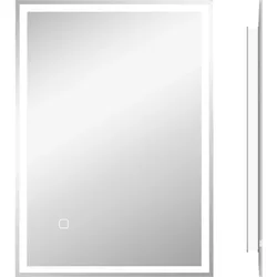 BADSPIEGEL, mit LED-Leuchte, 70 x 50 cm, beschlagfrei, mit Touchschalter, IP44