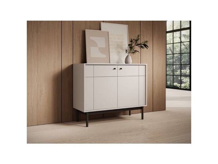 Buffet 2 portes - JAPANDIES - 104 cm - grège