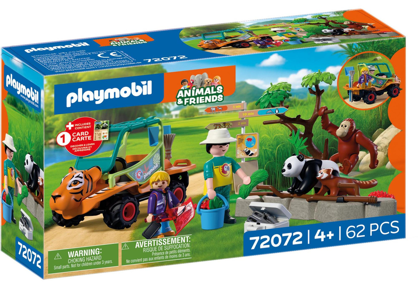 Playmobil 72072 Zoo: Zookeeper en voertuig