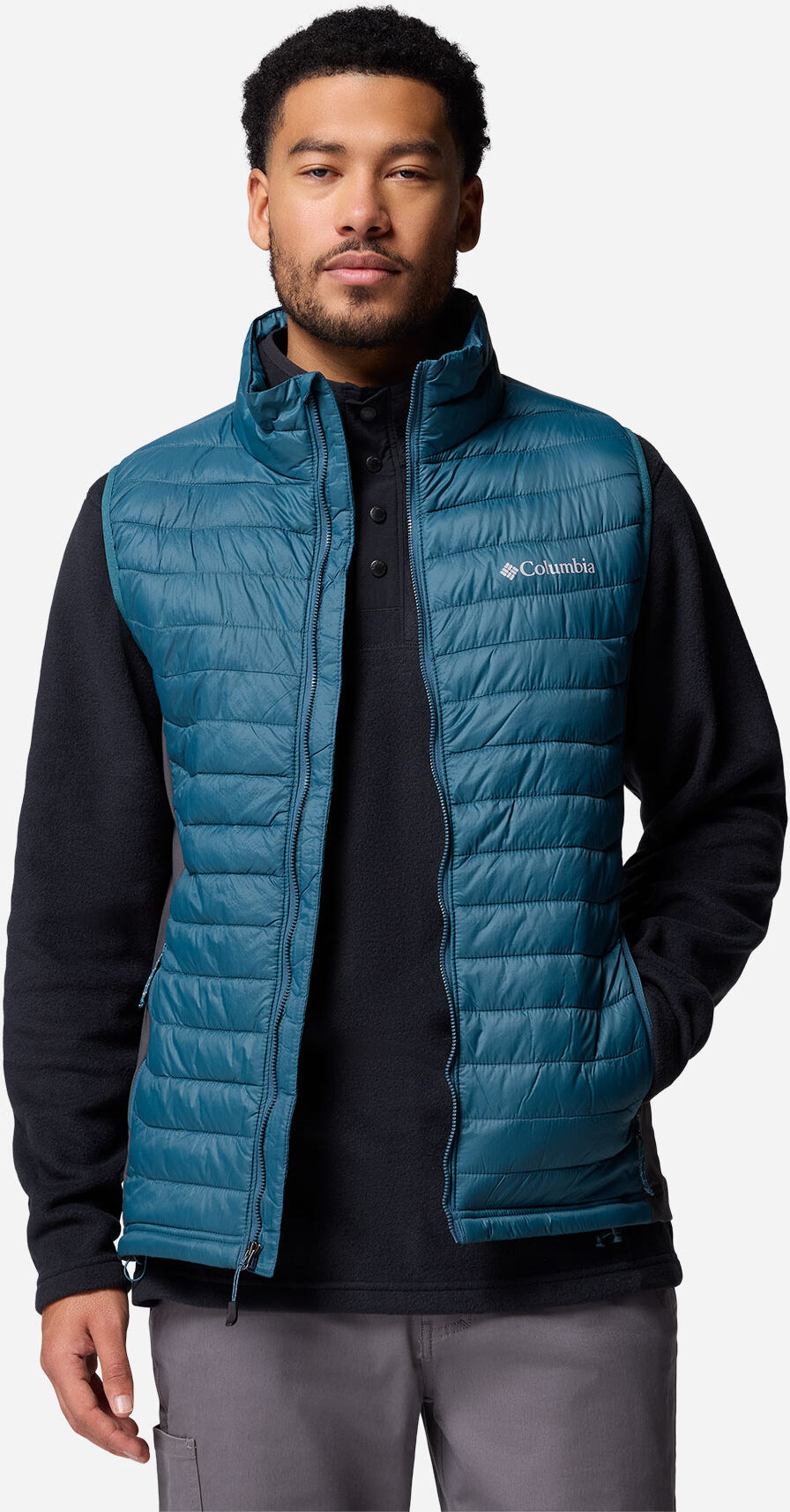 Columbia Powder Pass Hybrid M - Gilet - Uomo - Blu M