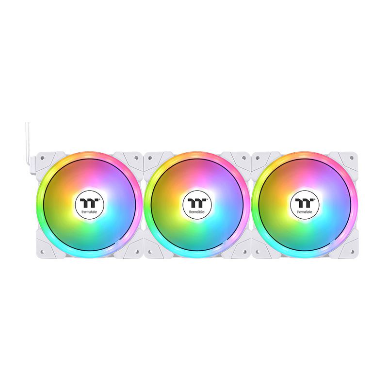 140x140x25mm Thermaltake SWAFAN EX14 ARGB PC Cooling Fan White TT Premium Edition 3er-Pack