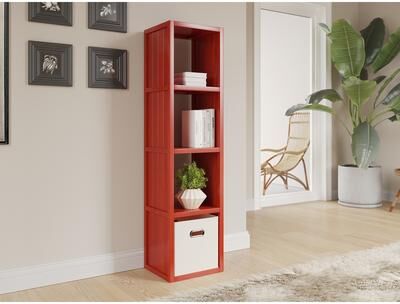 John Louis Home Solid Wood 4 Tall Cube Organizer
