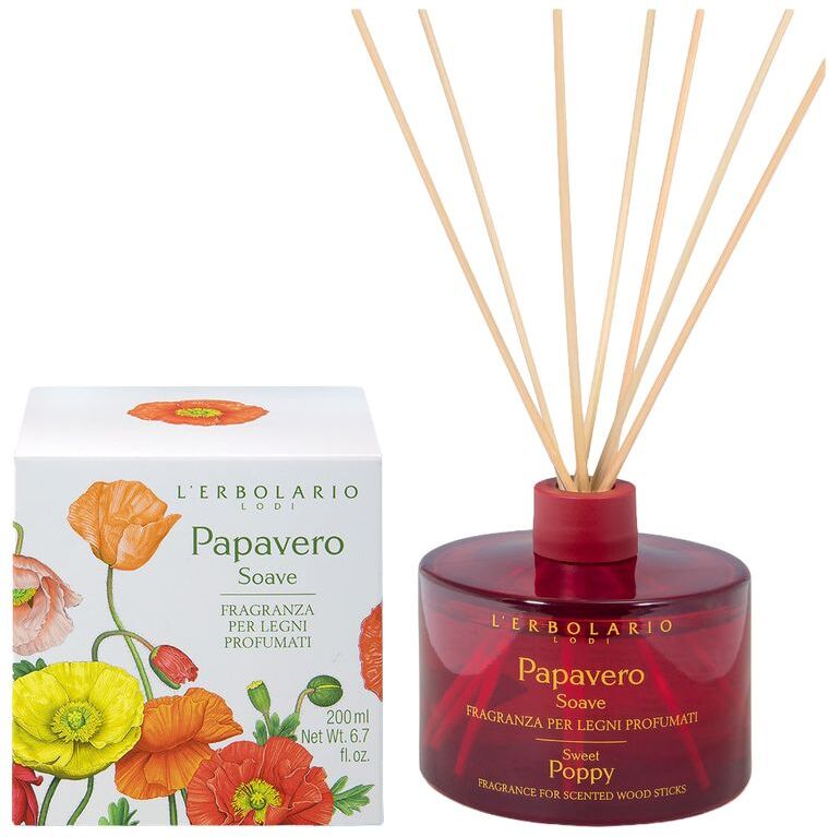 L'Erbolario Papavero Soave Fragranza Per Legni Profumati 200 ML