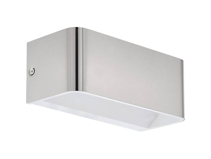 Eglo Wandlampe Sania 4 Nickel-matt Aluminium 1300 lm B 9 cm - LED - Lichtfarbe: Warmweiss - Wandlampe- LED Energiesparlampe