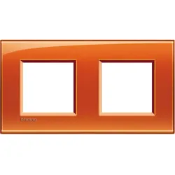 Legrand LNA4802M2OD Abdeckrahmen LIVINGLIGHT: 2-fach, 2 + 2 Module, Farbe: Orange