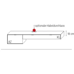 Wöstmann WM 2380 Aufsatz-Hängelowboard 11133 11134