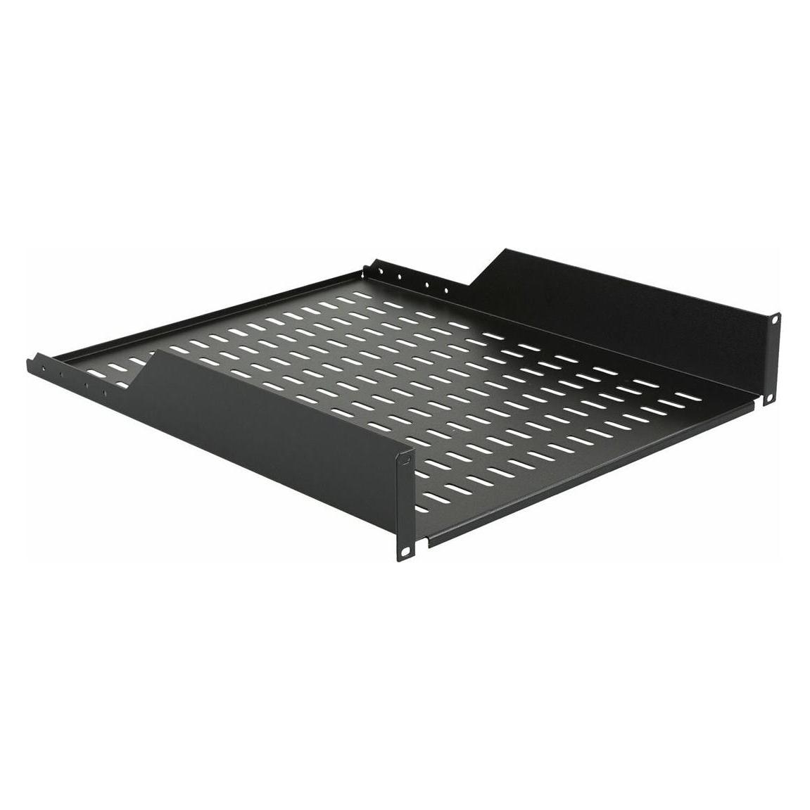Lanview 2U 19" D=550mm RACK MOUNT SHELF BLACK - Rackbefestigung (RAS215BL)