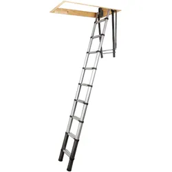 Batavia Teleskopische Dachbodenleiter für Höhen von 2,30-2,70m