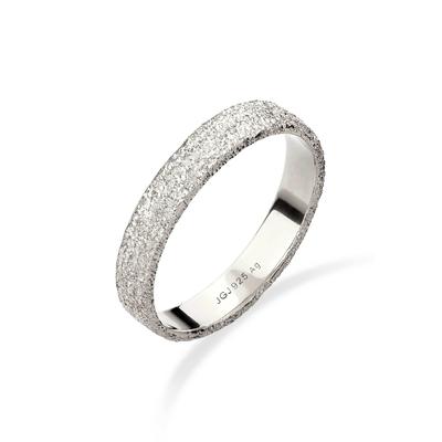 Silberring KUZZOI "Ring Bandring strukturiert 925 Sterling Silber" Gr. 60, silber, Fingerringe, Herren, 60, Silber 925 (Sterlingsilber), Silberring